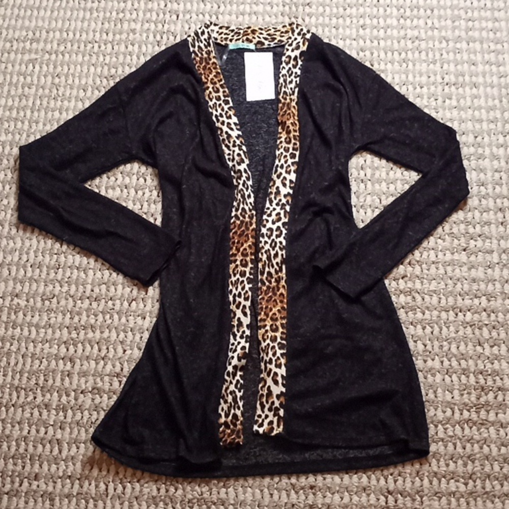 PS Kate Open Cardigan Sweater Small Long Sleeve Top